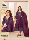 Nithya By Blue Hills Rayon Anarkali Gown With Dupatta Wholesale Market In Surat